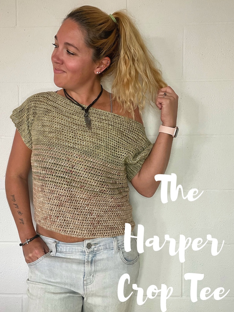 Boho Crochet Top - The Haven Tee - Free Pattern - Cactus & Lace