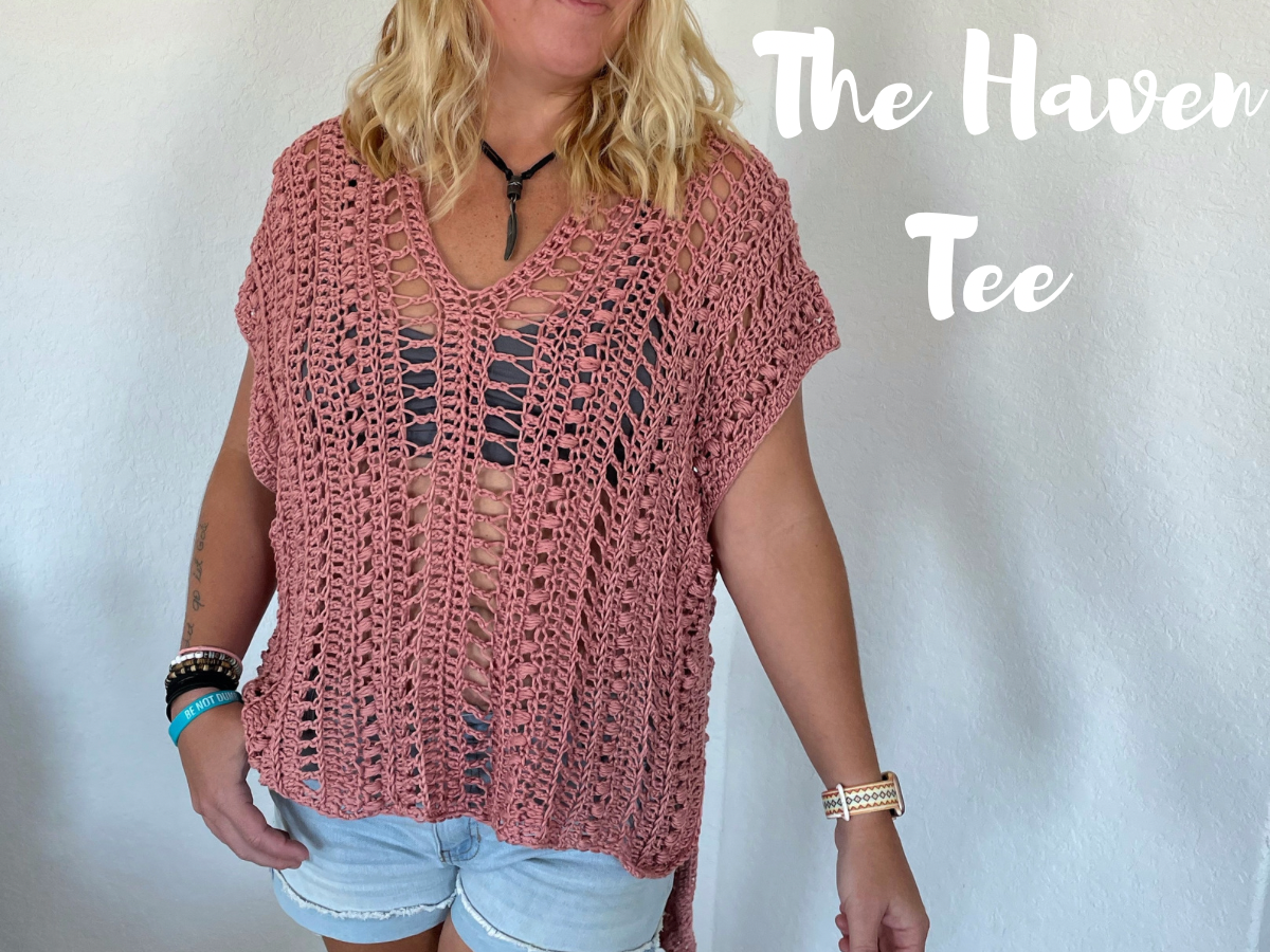 Boho Crochet Top - The Haven Tee - Free Pattern - Cactus & Lace Designs